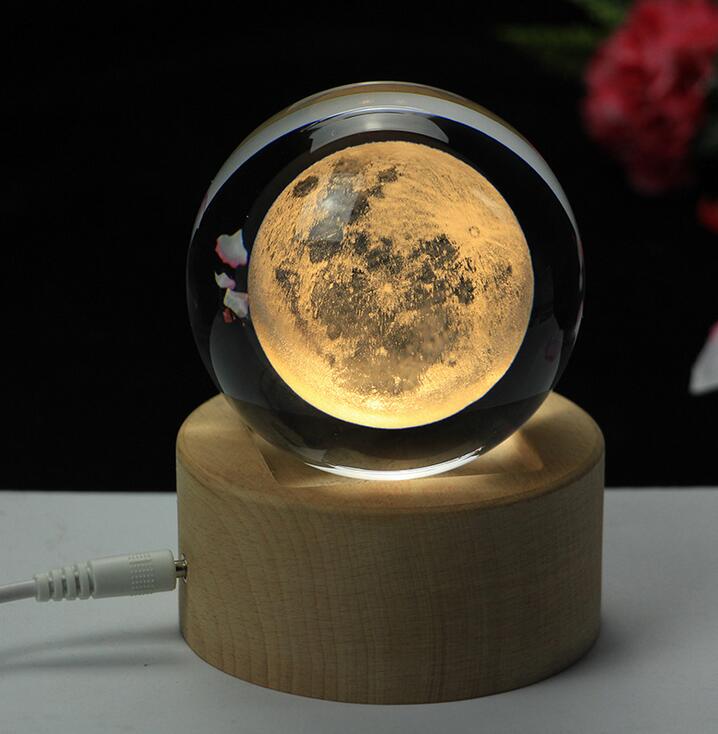 Moon Crystal Ball 3D Laser