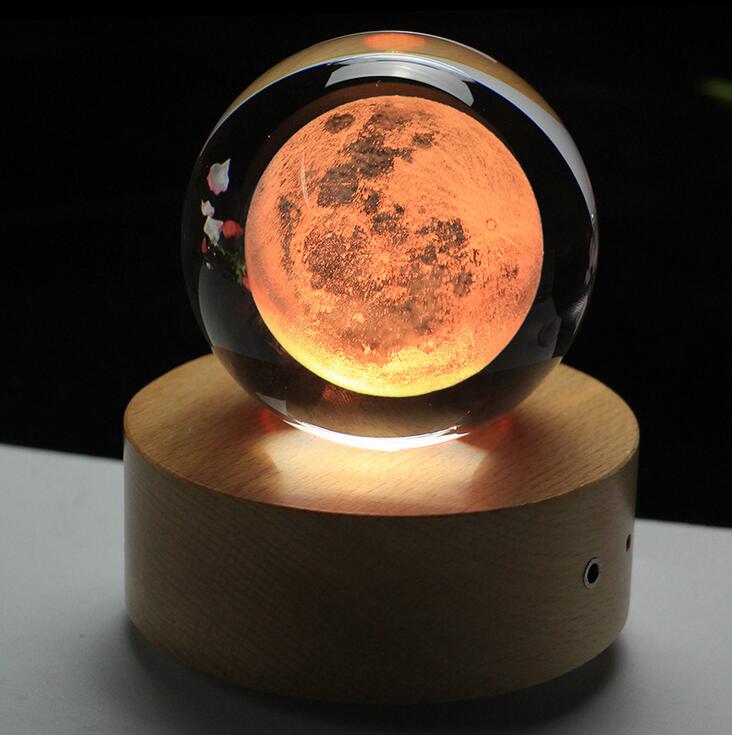 Moon Crystal Ball 3D Laser