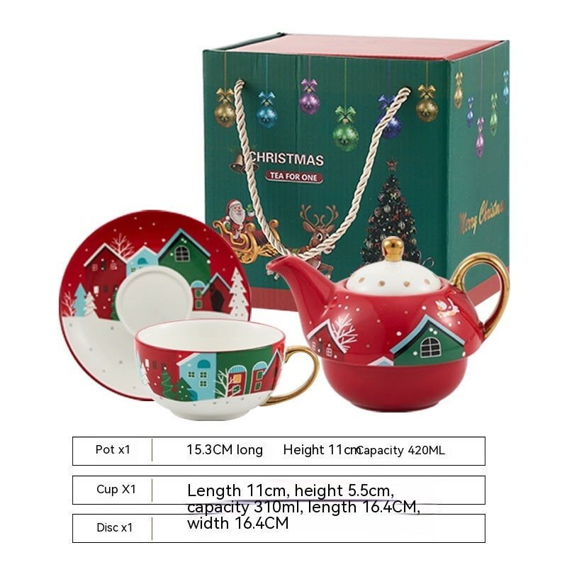 Ins Christmas Ceramic Cup Dish Kitchen Gadgets