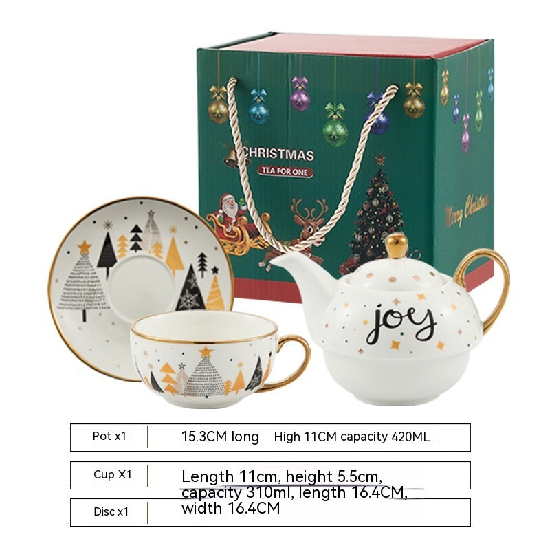 Ins Christmas Ceramic Cup Dish Kitchen Gadgets