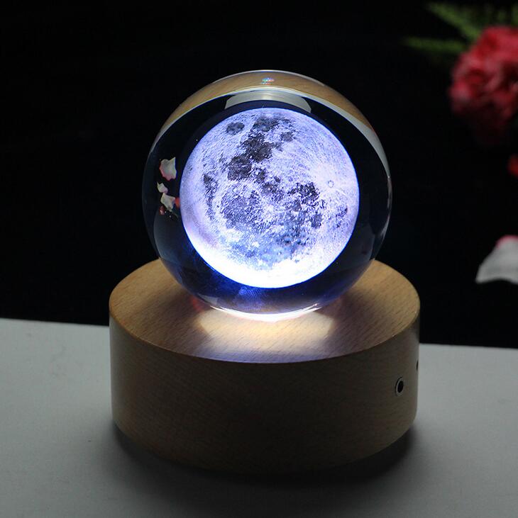 Moon Crystal Ball 3D Laser