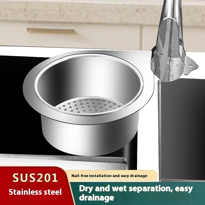 Stainless Steel Swan Drain Basket For Kitchen