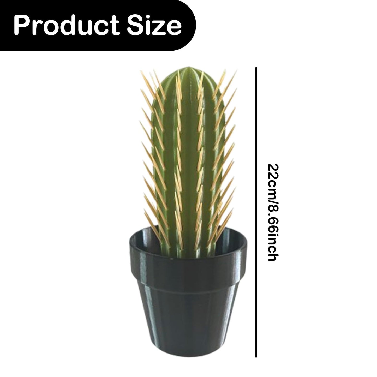 Cactus Toothpick Holder, 3D Printed Cactus Toothpick Dispenser, House Plant Toothpick Cactus Hold, Toothpicks Holder Decorative, Multifunctional Succulent Ornaments For Kitchen, Living Room